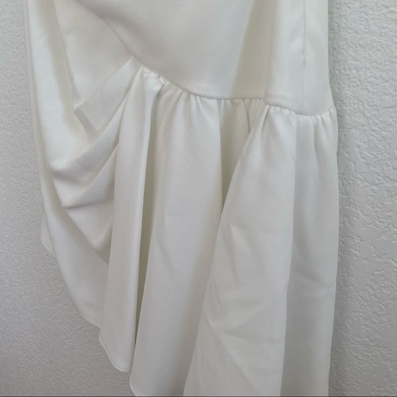 CINQ A SEPT Women's 10 White "Ella" Strapless Mini Dress - Picture 7 of 13